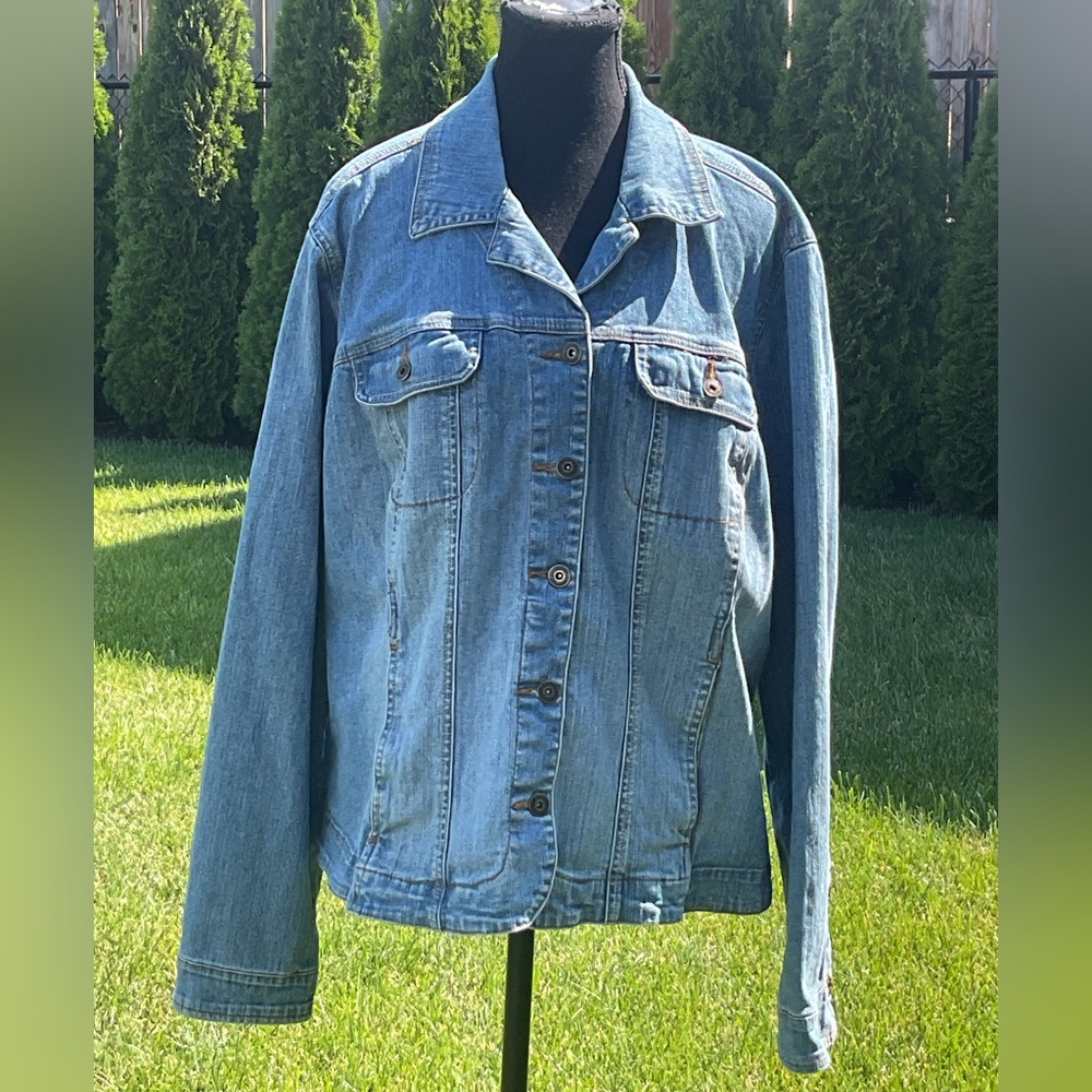 St. John's Bay Blue Classic Jean Jacket Timeless Style